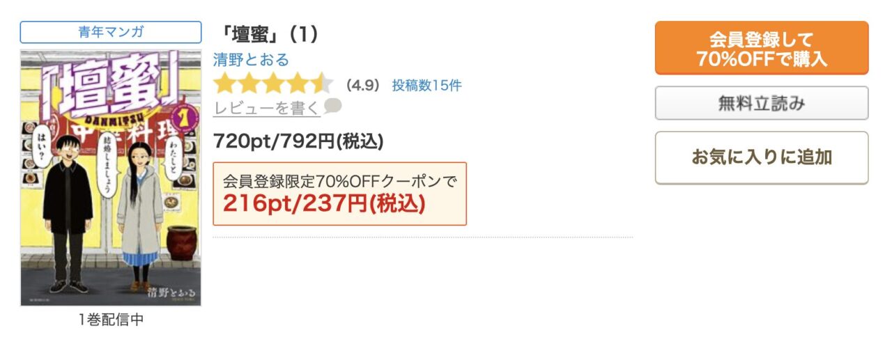 コミックシーモアが最もおすすめな理由