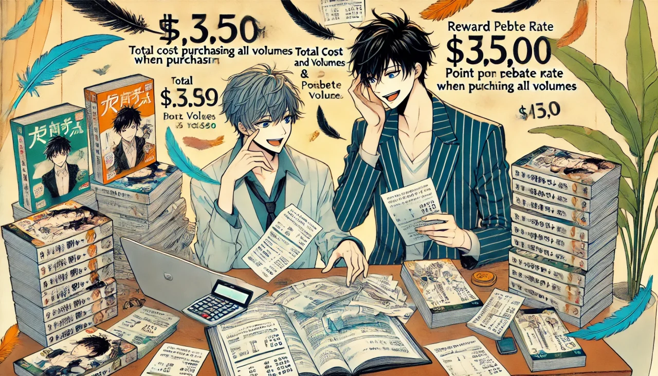 全巻購入時の値段とポイント還元率