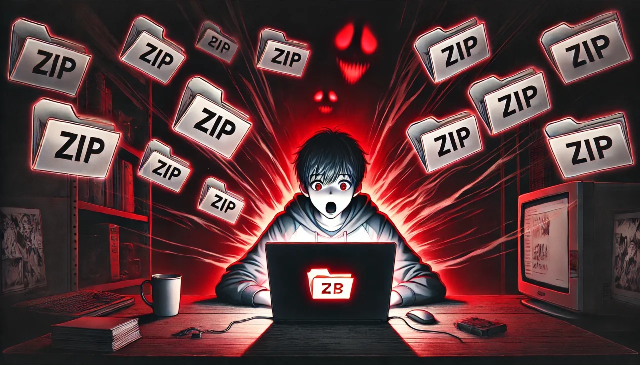 違法なzipファイルで読むリスク