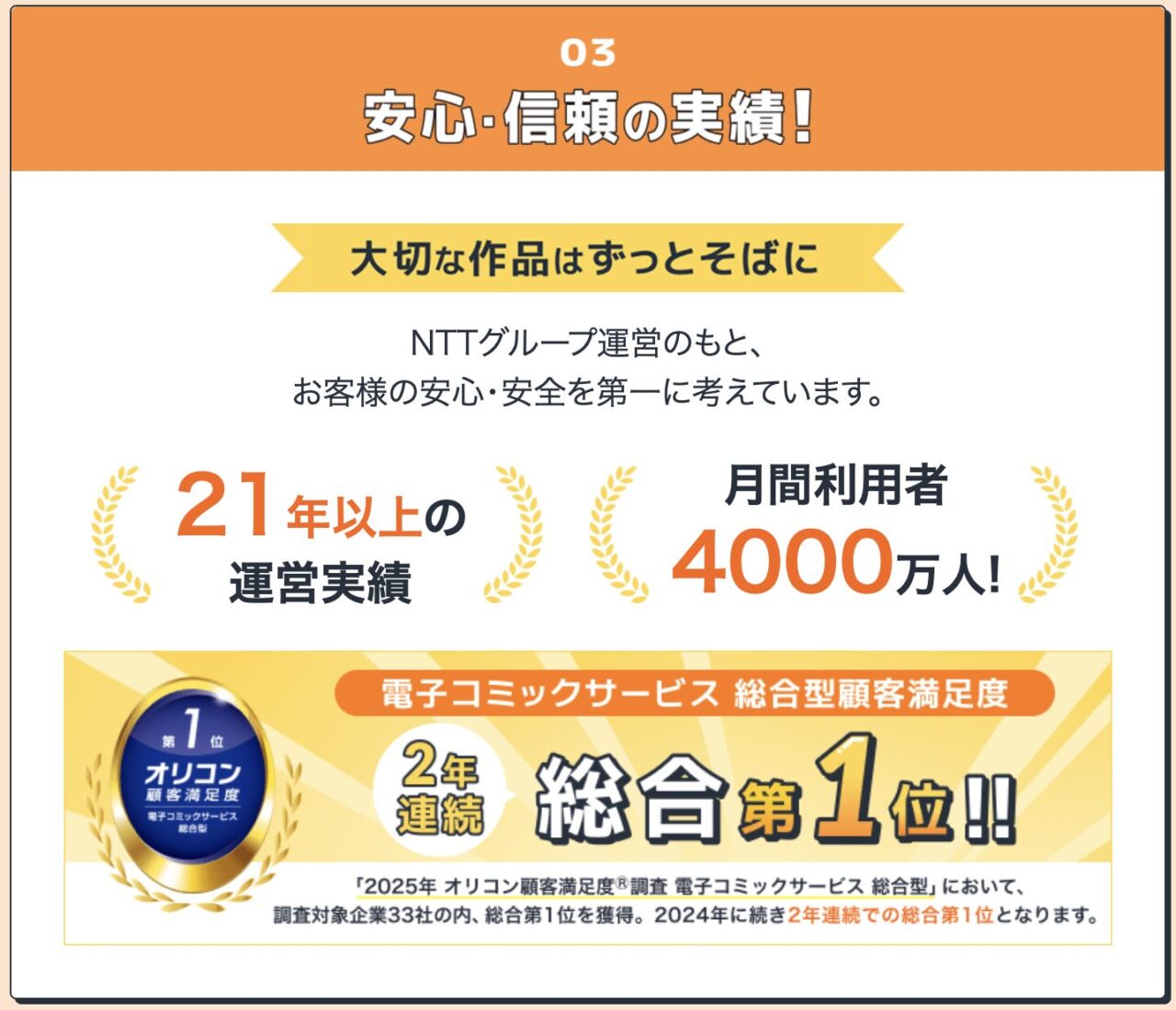 3. NTTグループ運営という絶大な安心感