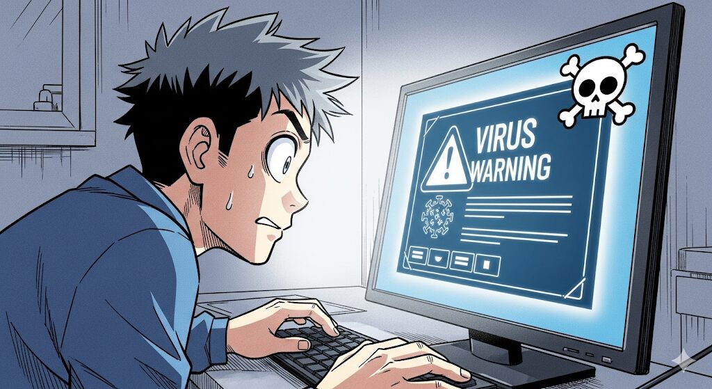 漫画rawなど違法サイトで読む危険性