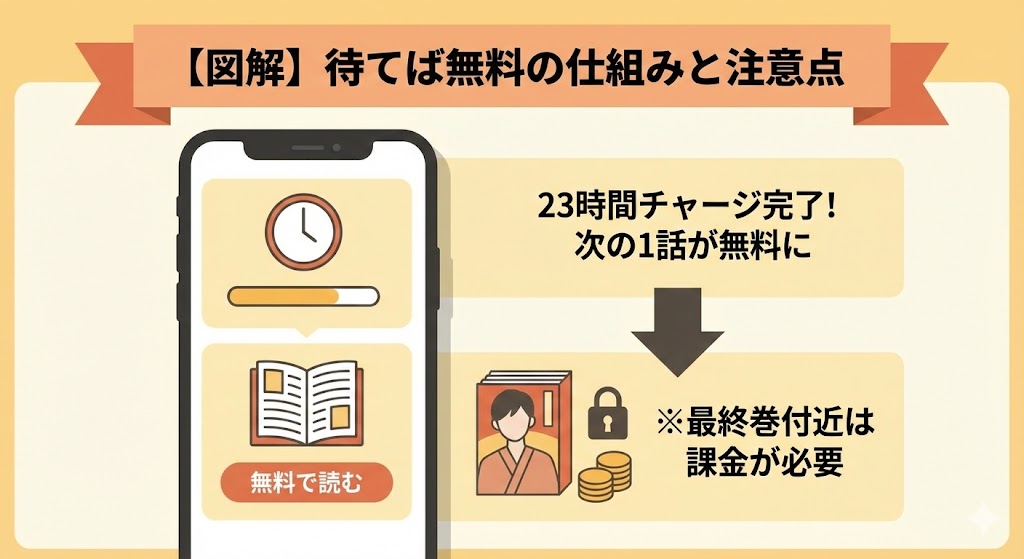 ピッコマなどの待てば無料になる仕組み